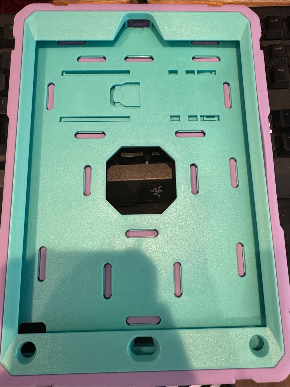 Mint Green and Light Purple Tablet Case
